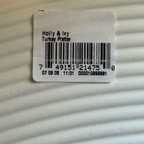 Vintage Portmeirion The Holly and The Ivy Oval Turkey Serving Platter - Picture 8 of 10